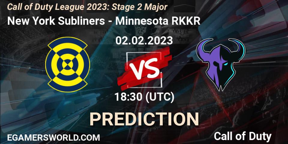 New York Subliners - Minnesota RØKKR: прогноз. 02.02.23, Call of Duty, Call of Duty League 2023: Stage 2 Major