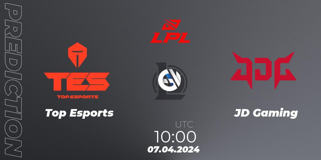 Top Esports - JD Gaming: прогноз. 07.04.24, LoL, LPL Spring 2024 - Playoffs