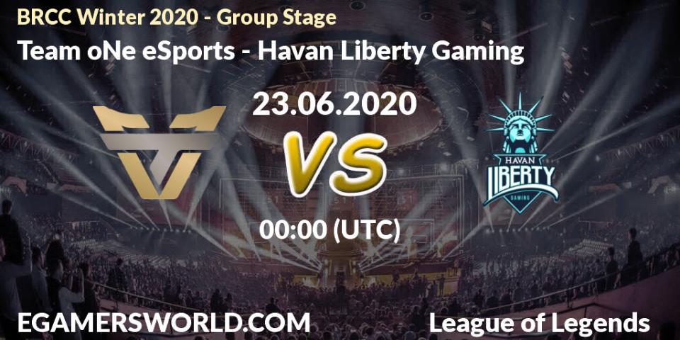 Team oNe eSports - Havan Liberty Gaming: прогноз. 23.06.20, LoL, BRCC Winter 2020 - Group Stage