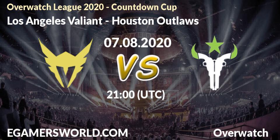 Los Angeles Valiant - Houston Outlaws: прогноз. 07.08.20, Overwatch, Overwatch League 2020 - Countdown Cup
