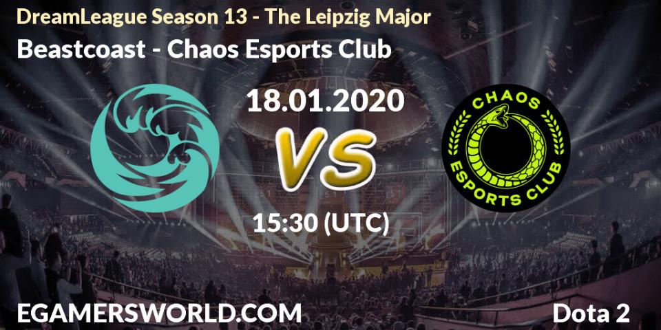 Beastcoast - Chaos Esports Club: прогноз. 18.01.20, Dota 2, DreamLeague Season 13 - The Leipzig Major