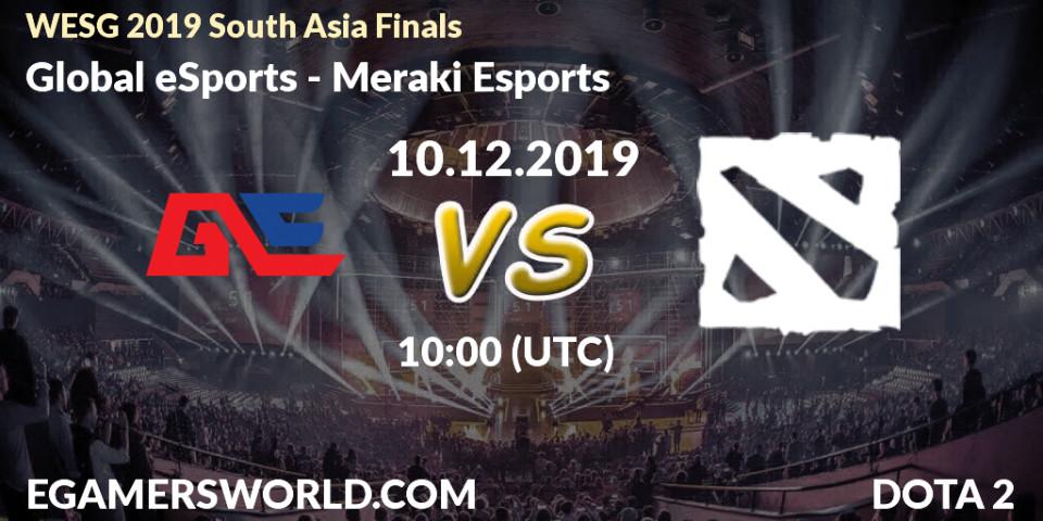 Global eSports - Meraki Esports: прогноз. 10.12.19, Dota 2, WESG 2019 South Asia Finals
