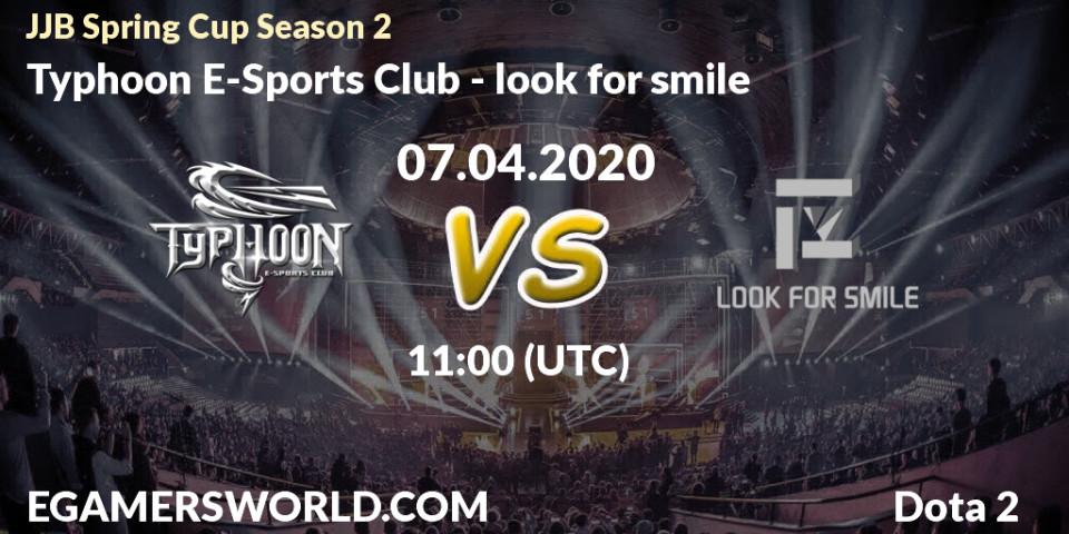Typhoon E-Sports Club - look for smile: прогноз. 07.04.20, Dota 2, JJB Spring Cup Season 2