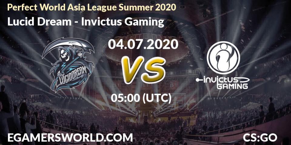 Lucid Dream - Invictus Gaming: прогноз. 04.07.20, CS2 (CS:GO), Perfect World Asia League Summer 2020