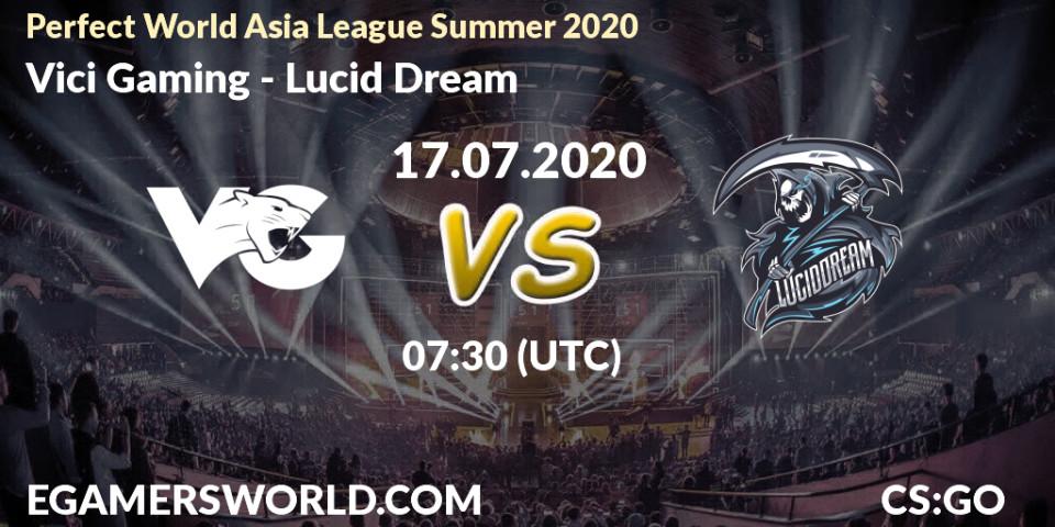 Vici Gaming - Lucid Dream: прогноз. 17.07.20, CS2 (CS:GO), Perfect World Asia League Summer 2020