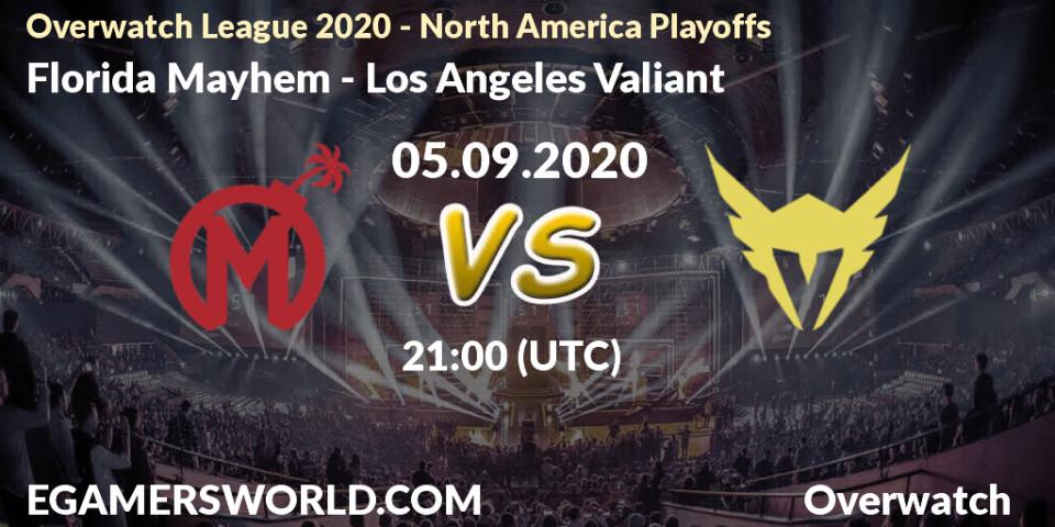 Florida Mayhem - Los Angeles Valiant: прогноз. 05.09.20, Overwatch, Overwatch League 2020 - North America Playoffs