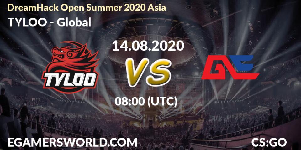 TYLOO - Global: прогноз. 14.08.20, CS2 (CS:GO), DreamHack Open Summer 2020 Asia