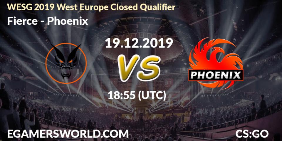Fierce - Phoenix: прогноз. 19.12.19, CS2 (CS:GO), WESG 2019 West Europe Closed Qualifier