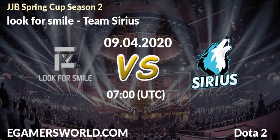look for smile - Team Sirius: прогноз. 09.04.20, Dota 2, JJB Spring Cup Season 2