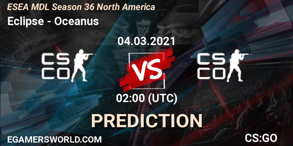 Eclipse - Oceanus: прогноз. 04.03.21, CS2 (CS:GO), MDL ESEA Season 36: North America - Premier Division