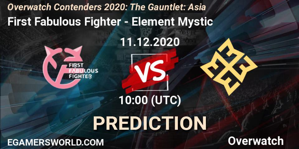 First Fabulous Fighter - Element Mystic: прогноз. 11.12.20, Overwatch, Overwatch Contenders 2020: The Gauntlet: Asia