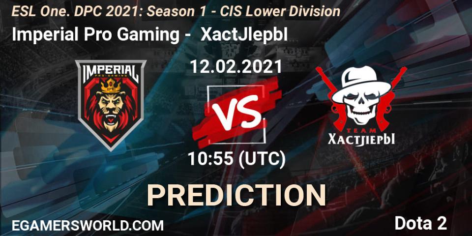 Imperial Pro Gaming - XactJlepbI: прогноз. 12.02.21, Dota 2, ESL One. DPC 2021: Season 1 - CIS Lower Division