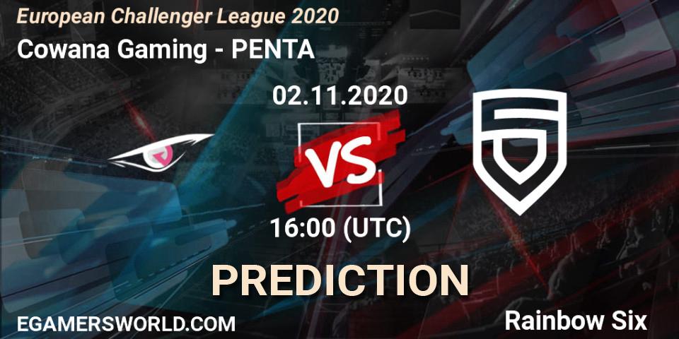 Cowana Gaming - PENTA: прогноз. 02.11.20, Rainbow Six, European Challenger League 2020
