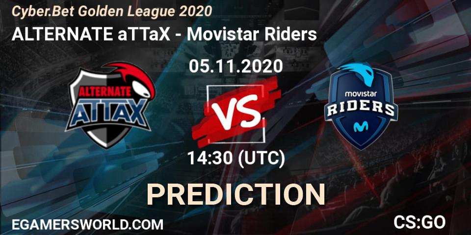 ALTERNATE aTTaX - Movistar Riders: прогноз. 05.11.20, CS2 (CS:GO), Cyber.Bet Golden League 2020