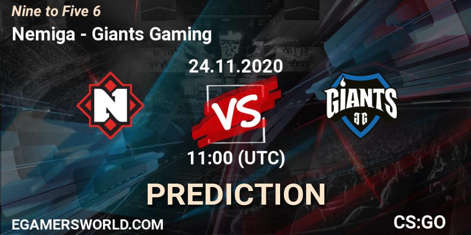 Nemiga - Giants Gaming: прогноз. 24.11.20, CS2 (CS:GO), Nine to Five 6