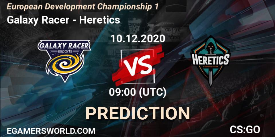 Galaxy Racer - Heretics: прогноз. 10.12.20, CS2 (CS:GO), European Development Championship 1