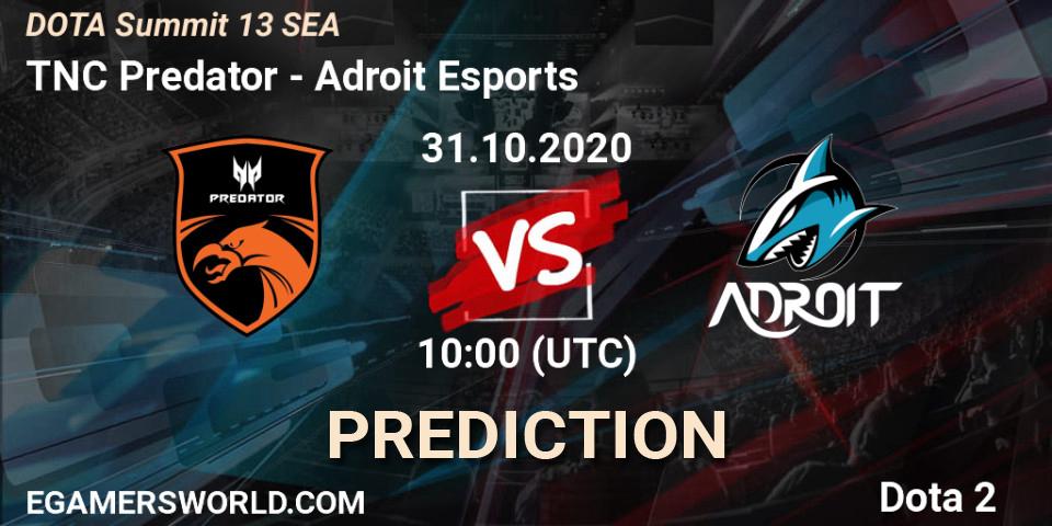 TNC Predator - Adroit Esports: прогноз. 02.11.20, Dota 2, DOTA Summit 13: SEA