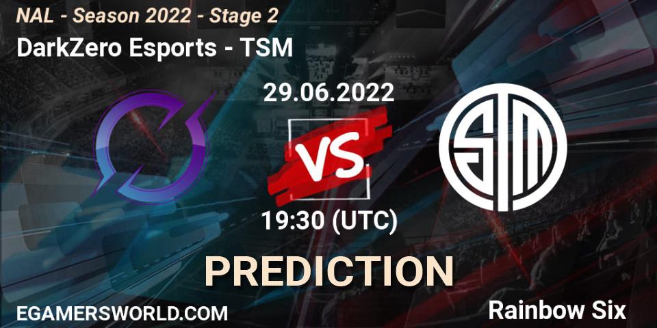 DarkZero Esports - TSM: прогноз. 29.06.22, Rainbow Six, NAL - Season 2022 - Stage 2