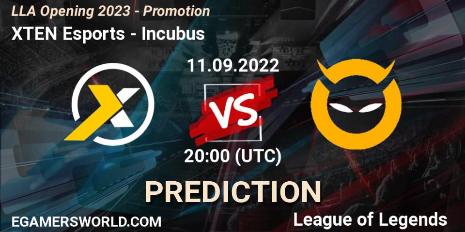 XTEN Esports - Incubus: прогноз. 10.09.22, LoL, LLA Opening 2023 - Promotion