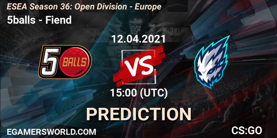 5balls - Fiend: прогноз. 12.04.21, CS2 (CS:GO), ESEA Season 36: Open Division - Europe