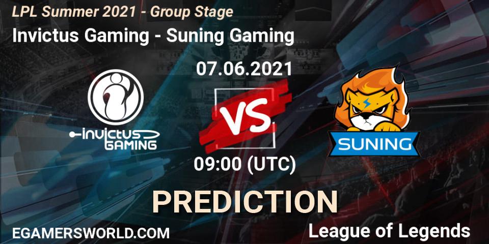 Invictus Gaming - Suning Gaming: прогноз. 07.06.21, LoL, LPL Summer 2021 - Group Stage