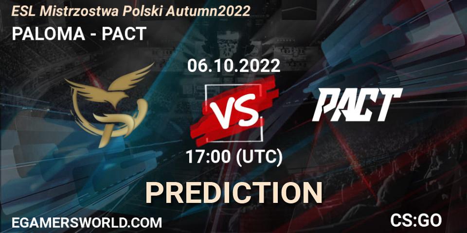 PALOMA - Thunder Awaken: прогноз. 06.10.22, CS2 (CS:GO), ESL Mistrzostwa Polski Autumn 2022