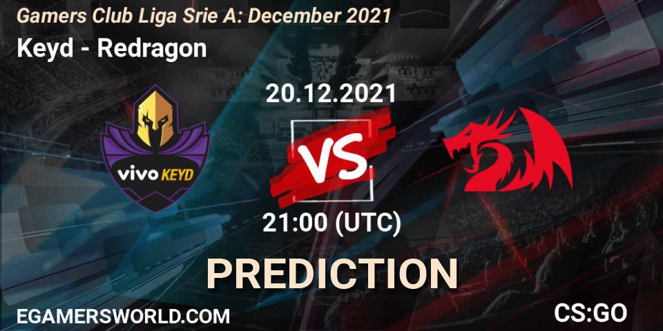 Keyd - Redragon: прогноз. 20.12.21, CS2 (CS:GO), Gamers Club Liga Série A: December 2021