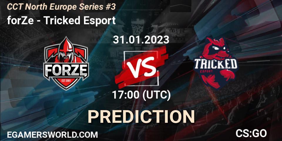 forZe - Tricked Esport: прогноз. 31.01.23, CS2 (CS:GO), CCT North Europe Series #3