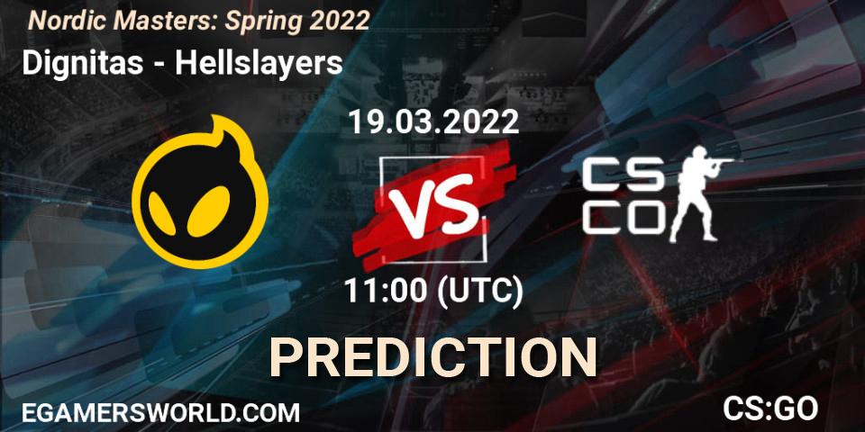 Dignitas - Hellslayers: прогноз. 19.03.22, CS2 (CS:GO), Nordic Masters: Spring 2022
