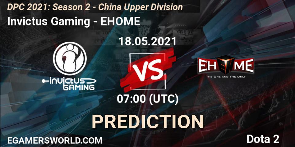 Invictus Gaming - EHOME: прогноз. 18.05.21, Dota 2, DPC 2021: Season 2 - China Upper Division