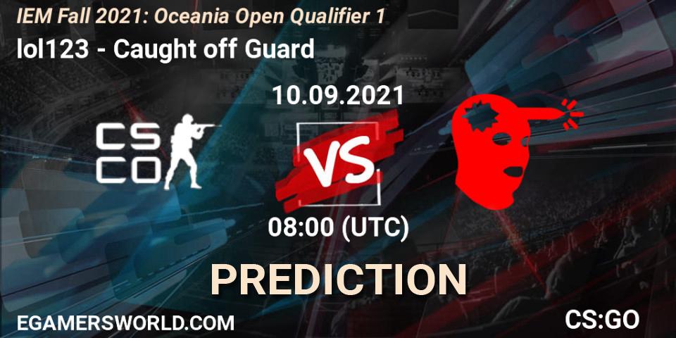 lol123 - Caught off Guard: прогноз. 10.09.21, CS2 (CS:GO), IEM Fall 2021: Oceania Open Qualifier 1