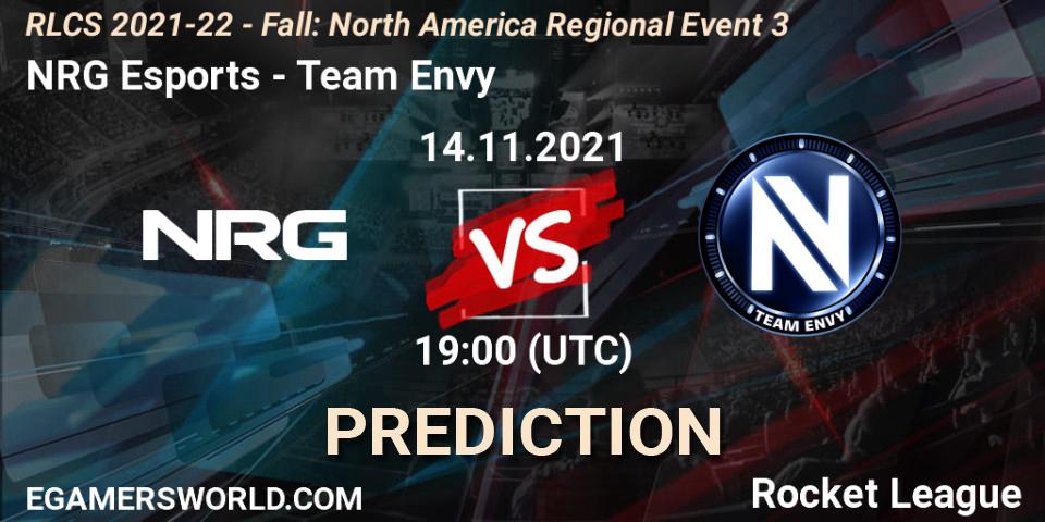 NRG Esports - Team Envy: прогноз. 14.11.21, Rocket League, RLCS 2021-22 - Fall: North America Regional Event 3