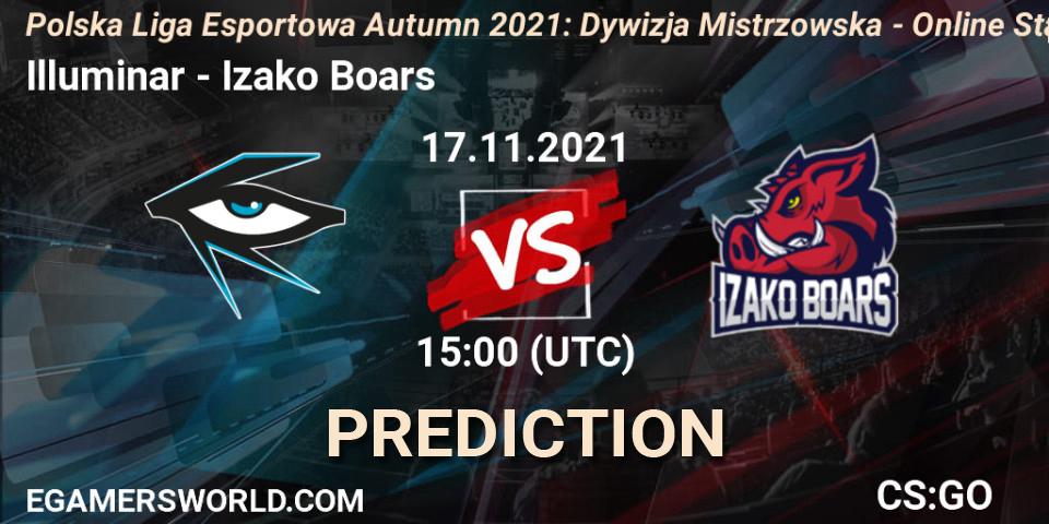 Illuminar - Izako Boars: прогноз. 17.11.21, CS2 (CS:GO), Polska Liga Esportowa Autumn 2021: Dywizja Mistrzowska - Online Stage