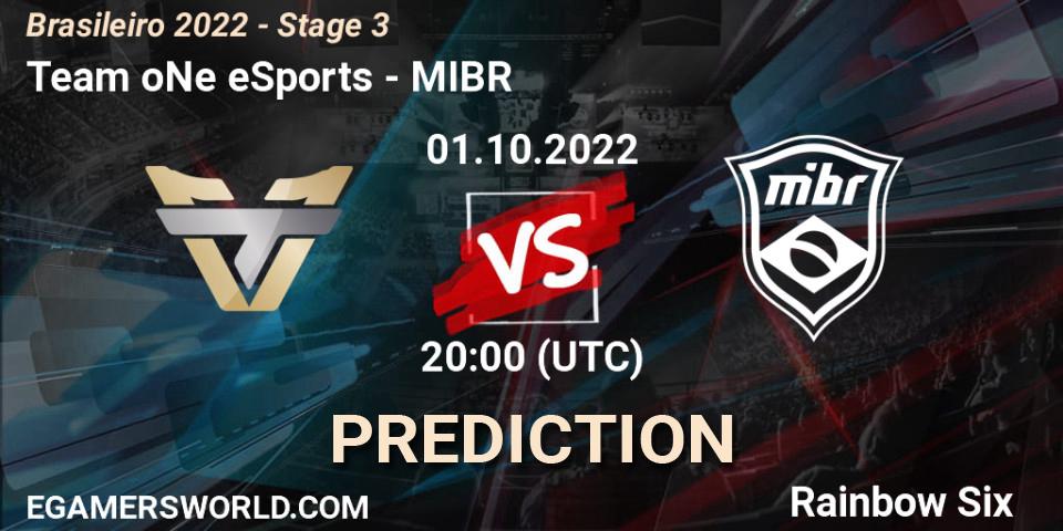 Team oNe eSports - MIBR: прогноз. 01.10.22, Rainbow Six, Brasileirão 2022 - Stage 3