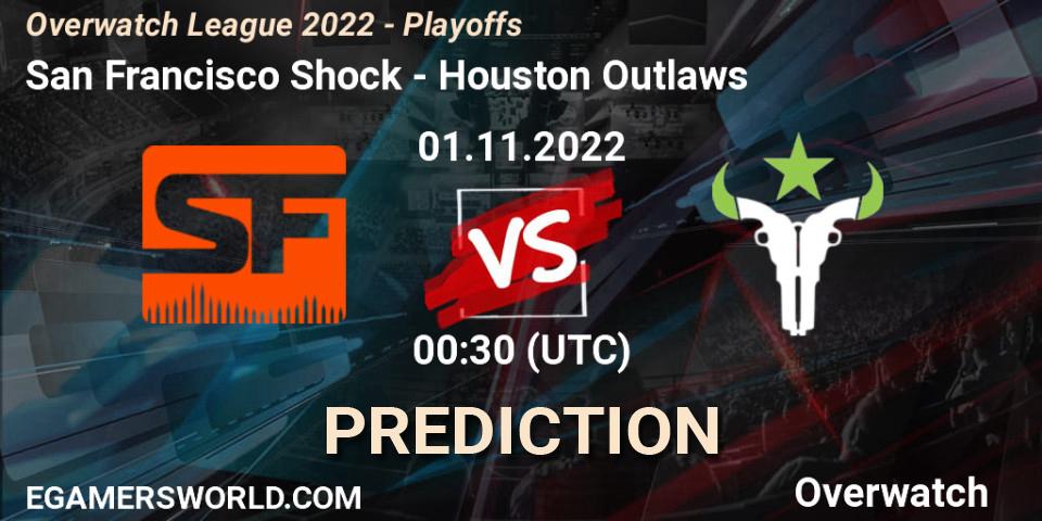 San Francisco Shock - Houston Outlaws: прогноз. 01.11.22, Overwatch, Overwatch League 2022 - Playoffs