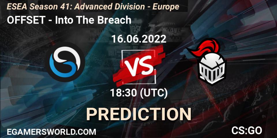 OFFSET - Into The Breach: прогноз. 16.06.22, CS2 (CS:GO), ESEA Season 41: Advanced Division - Europe