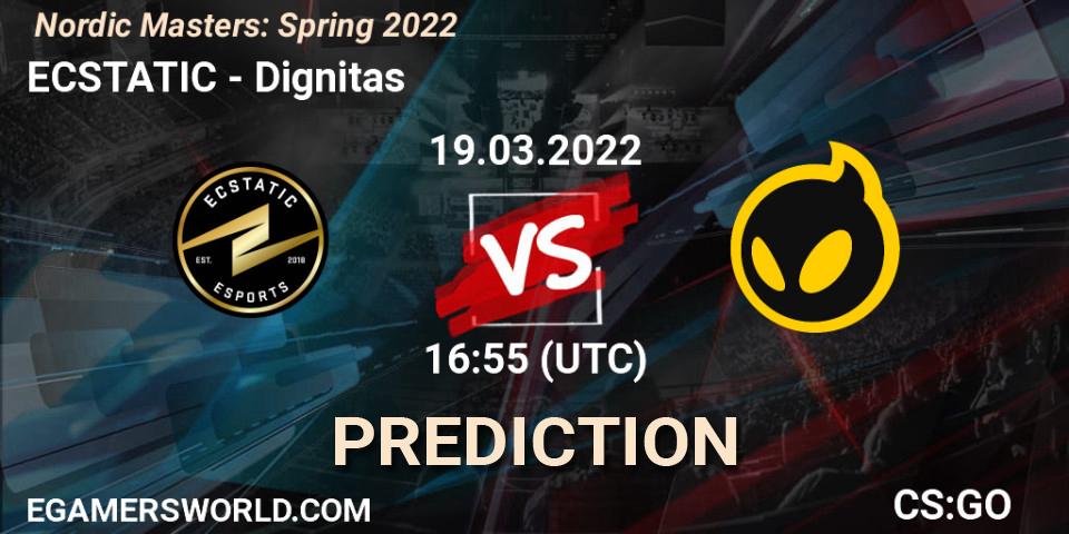 ECSTATIC - Dignitas: прогноз. 19.03.22, CS2 (CS:GO), Nordic Masters: Spring 2022