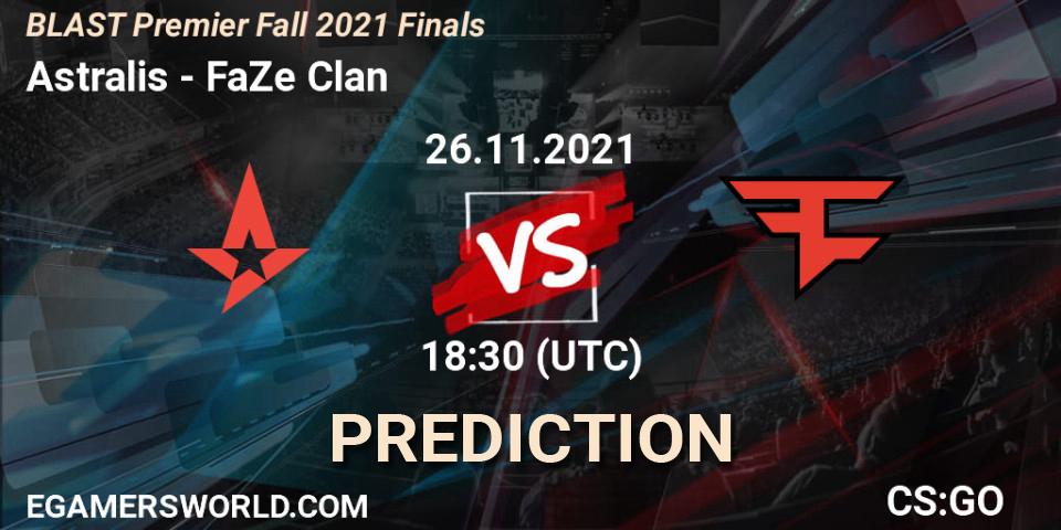 Astralis - FaZe Clan: прогноз. 26.11.21, CS2 (CS:GO), BLAST Premier Fall 2021 Finals
