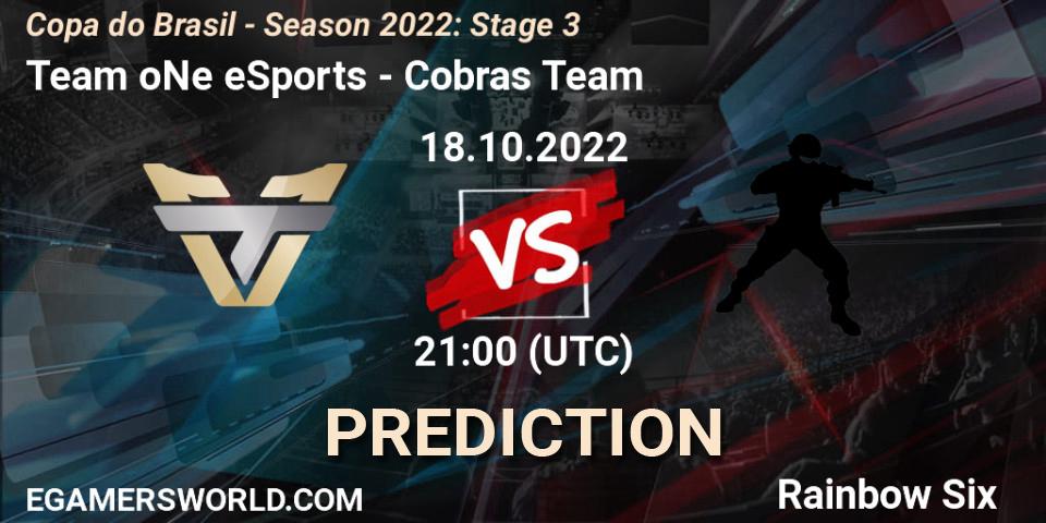 Team oNe eSports - Cobras Team: прогноз. 18.10.22, Rainbow Six, Copa do Brasil - Season 2022: Stage 3