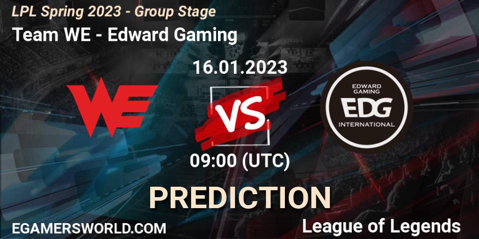 Team WE - Edward Gaming: прогноз. 16.01.23, LoL, LPL Spring 2023 - Group Stage