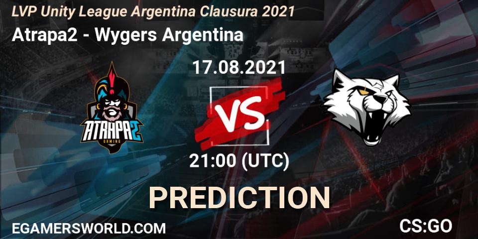 Atrapa2 - Wygers Argentina: прогноз. 24.08.21, CS2 (CS:GO), LVP Unity League Argentina Clausura 2021