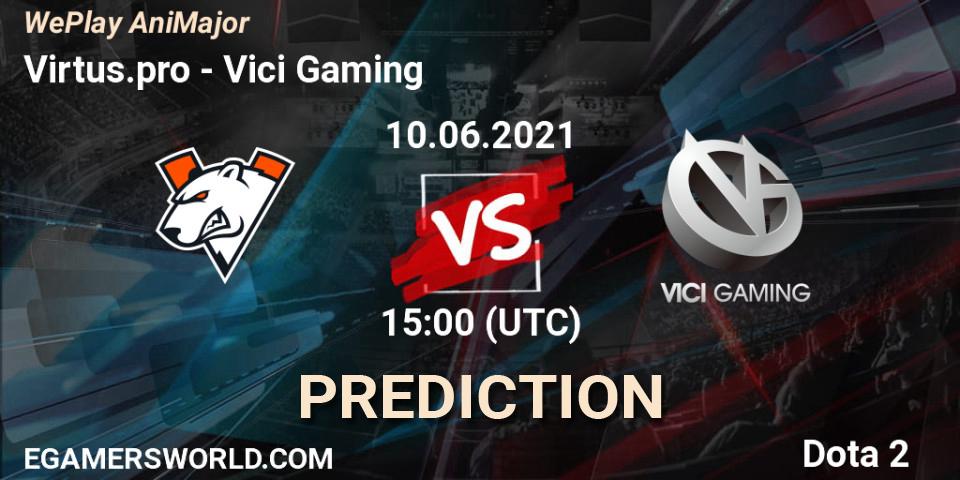Virtus.pro - Vici Gaming: прогноз. 10.06.21, Dota 2, WePlay AniMajor 2021