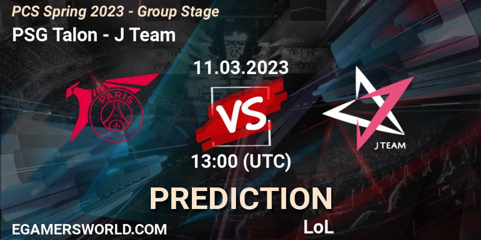 PSG Talon - J Team: прогноз. 19.02.23, LoL, PCS Spring 2023 - Group Stage