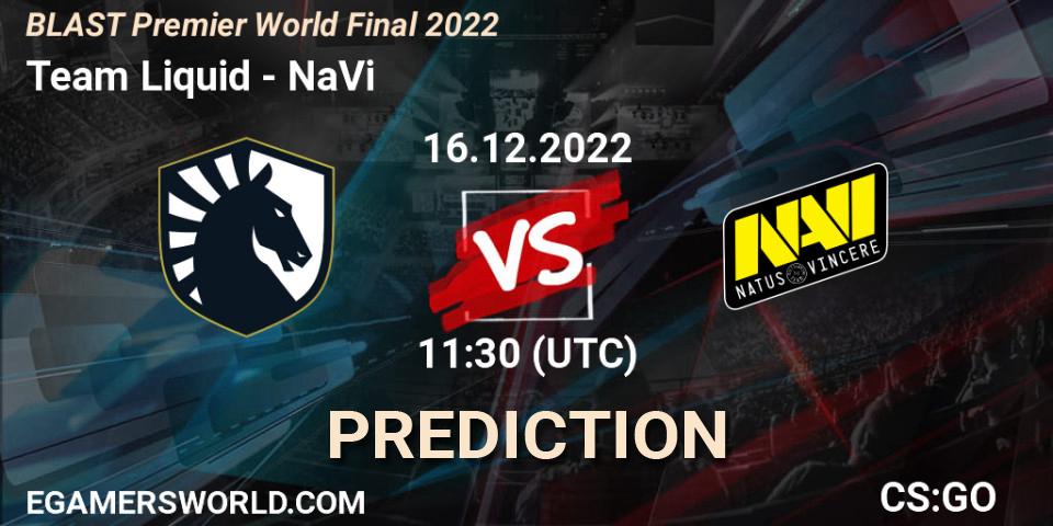 Team Liquid - NaVi: прогноз. 16.12.22, CS2 (CS:GO), BLAST Premier World Final 2022