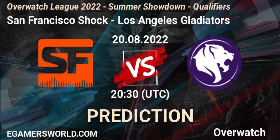 San Francisco Shock - Los Angeles Gladiators: прогноз. 20.08.22, Overwatch, Overwatch League 2022 - Summer Showdown - Qualifiers