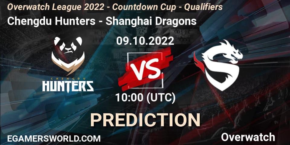 Chengdu Hunters - Shanghai Dragons: прогноз. 09.10.22, Overwatch, Overwatch League 2022 - Countdown Cup - Qualifiers