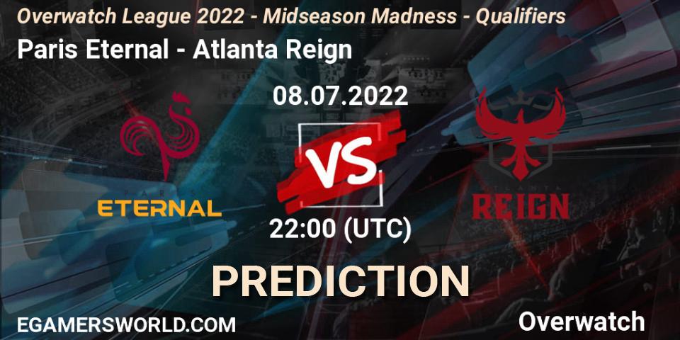 Paris Eternal - Atlanta Reign: прогноз. 08.07.22, Overwatch, Overwatch League 2022 - Midseason Madness - Qualifiers