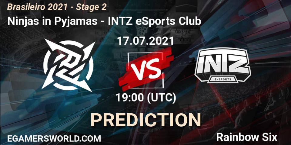Ninjas in Pyjamas - INTZ eSports Club: прогноз. 17.07.21, Rainbow Six, Brasileirão 2021 - Stage 2