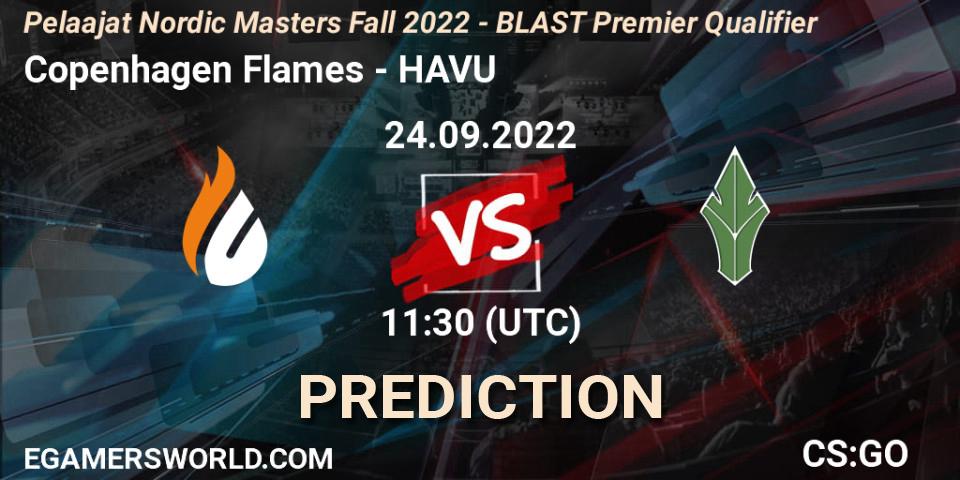 Copenhagen Flames - HAVU: прогноз. 24.09.22, CS2 (CS:GO), Pelaajat.com Nordic Masters: Fall 2022