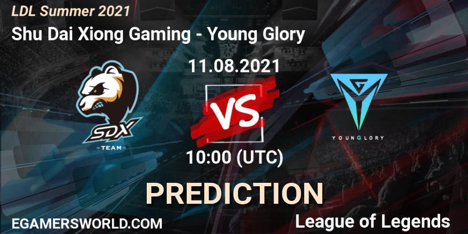 Shu Dai Xiong Gaming - Young Glory: прогноз. 11.08.21, LoL, LDL Summer 2021